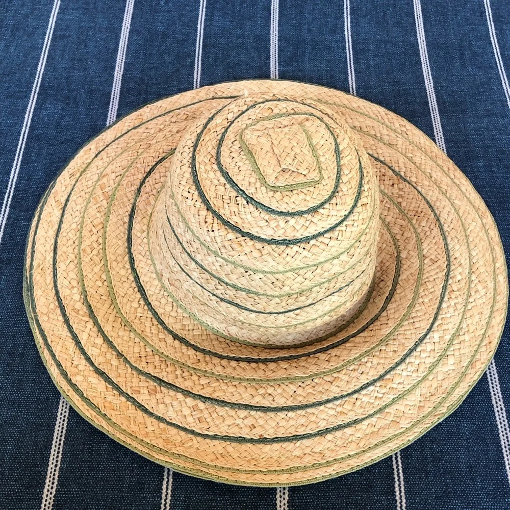 KOORINGAL Classic Woven Raffia Wide Brim‎ Straw Hat